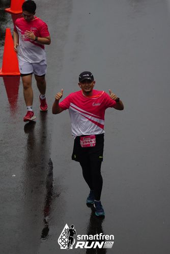 Race photo from Smartfren Run 2024