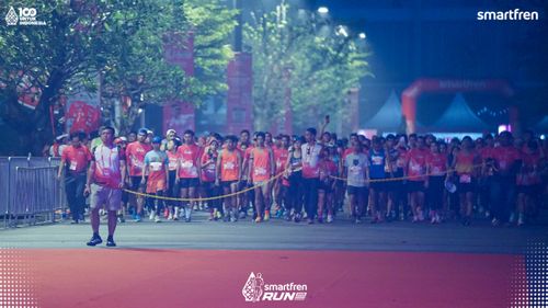 Race photo from Smartfren Run 2025 