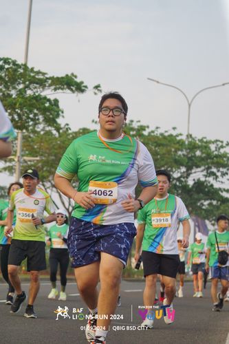 Race photo from BAF LIONS RUN 2024