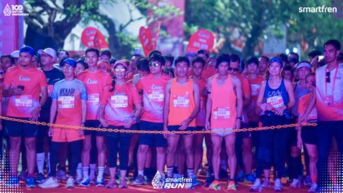 Race photo from Smartfren Run 2025 