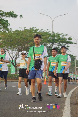 Race photo from BAF LIONS RUN 2024