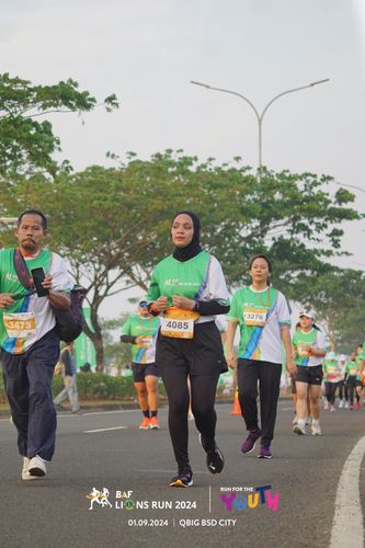 Race photo from BAF LIONS RUN 2024