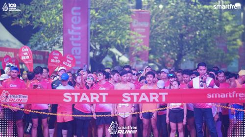 Race photo from Smartfren Run 2025 