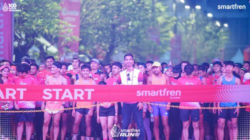 Race photo from Smartfren Run 2025 