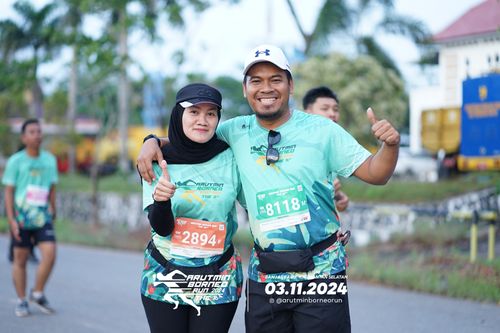 Race photo from Arutmin Borneo Run 2024