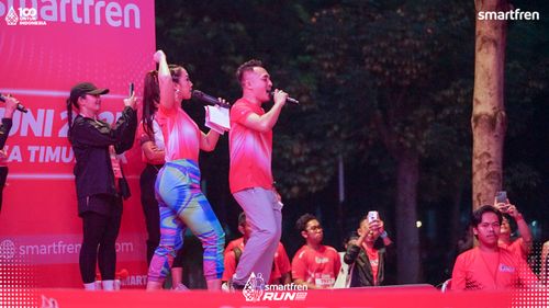 Race photo from Smartfren Run 2025 