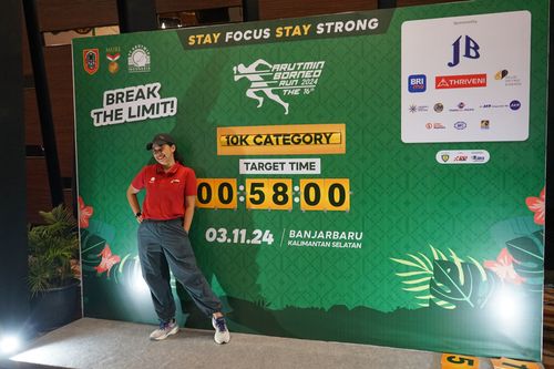Race photo from Arutmin Borneo Run 2024