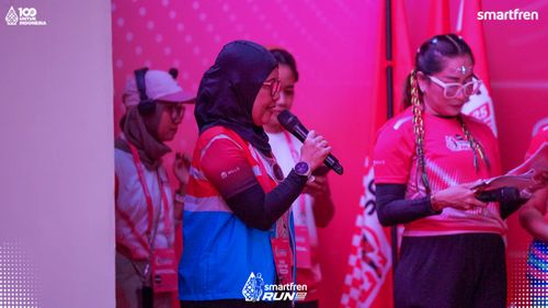 Race photo from Smartfren Run 2025 