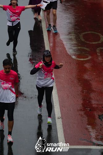 Race photo from Smartfren Run 2024