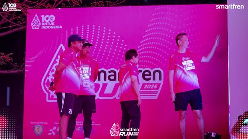 Race photo from Smartfren Run 2025 