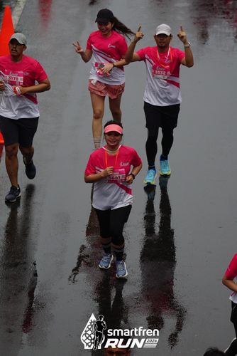 Race photo from Smartfren Run 2024