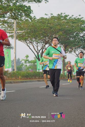 Race photo from BAF LIONS RUN 2024