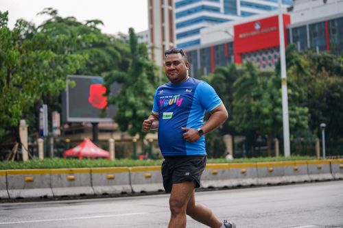 Race photo from Road to BAF Lions Run 2024