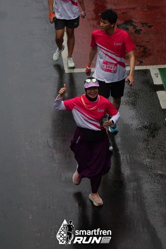 Race photo from Smartfren Run 2024