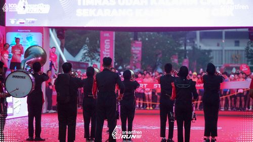 Race photo from Smartfren Run 2025 