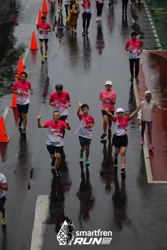 Race photo from Smartfren Run 2024