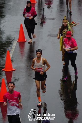 Race photo from Smartfren Run 2024