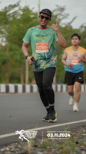 Race photo from Arutmin Borneo Run 2024