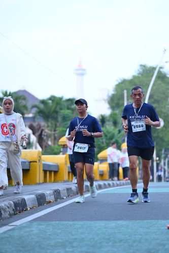 Race photo from KEMLU RUN 2025