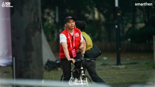 Race photo from Smartfren Run 2025 