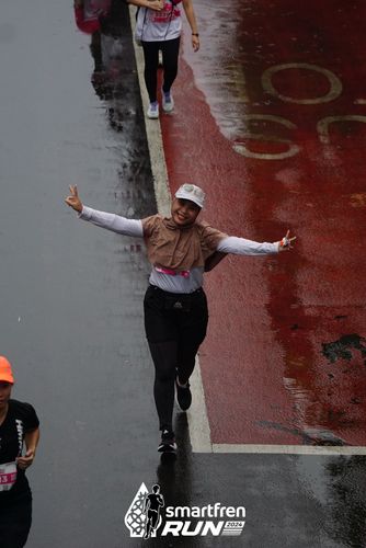 Race photo from Smartfren Run 2024
