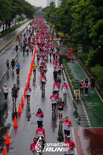 Race photo from Smartfren Run 2024