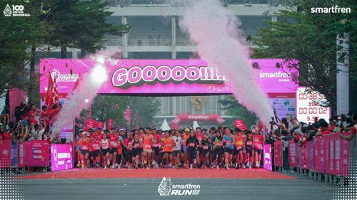 Race photo from Smartfren Run 2025 