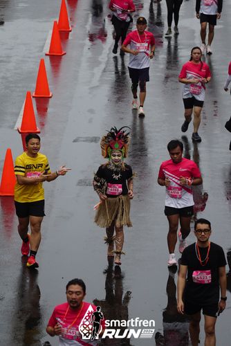Race photo from Smartfren Run 2024