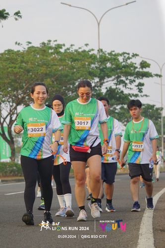 Race photo from BAF LIONS RUN 2024
