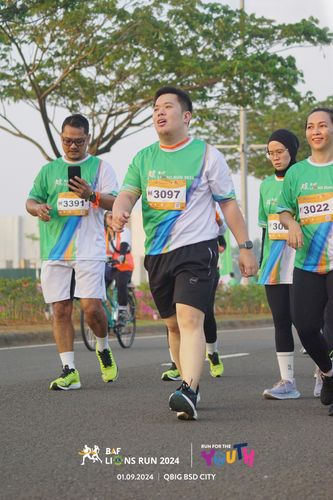 Race photo from BAF LIONS RUN 2024