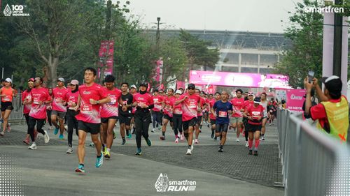 Race photo from Smartfren Run 2025 