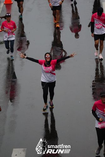 Race photo from Smartfren Run 2024