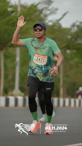 Race photo from Arutmin Borneo Run 2024