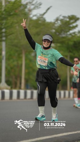 Race photo from Arutmin Borneo Run 2024