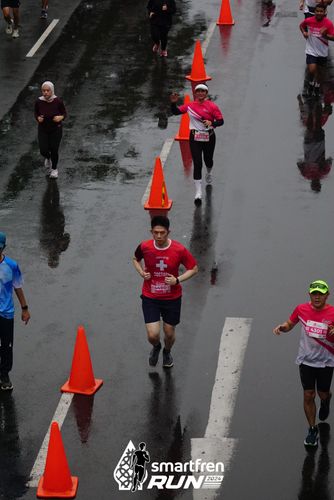 Race photo from Smartfren Run 2024