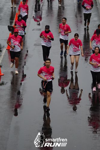 Race photo from Smartfren Run 2024