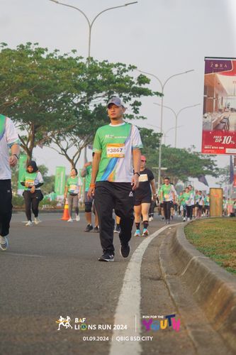 Race photo from BAF LIONS RUN 2024