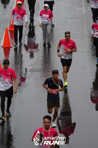 Race photo from Smartfren Run 2024