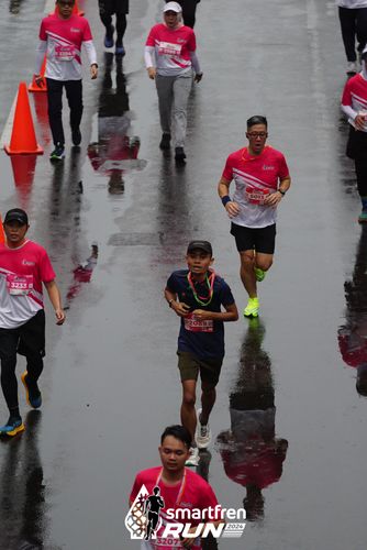 Race photo from Smartfren Run 2024