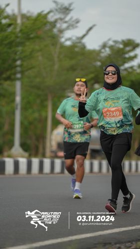 Race photo from Arutmin Borneo Run 2024