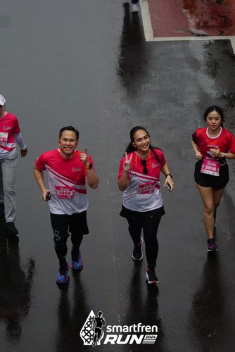 Race photo from Smartfren Run 2024