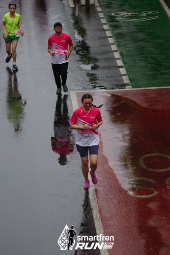 Race photo from Smartfren Run 2024