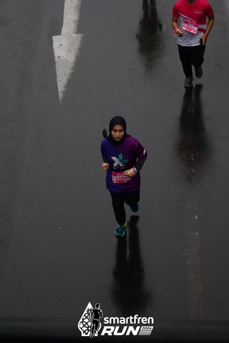 Race photo from Smartfren Run 2024
