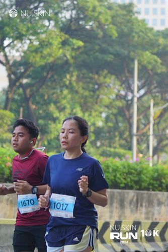 Race photo from Nu Skin Run 10K