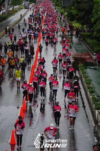 Race photo from Smartfren Run 2024