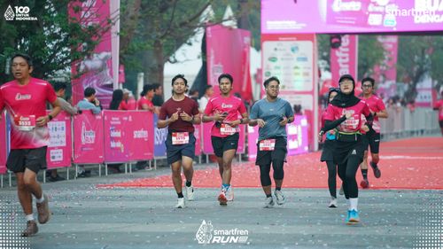 Race photo from Smartfren Run 2025 