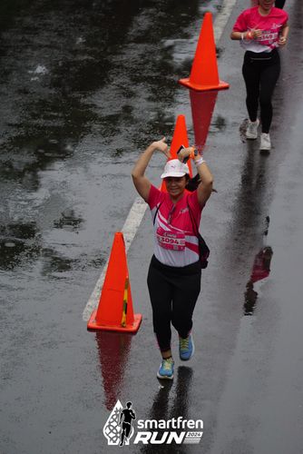 Race photo from Smartfren Run 2024