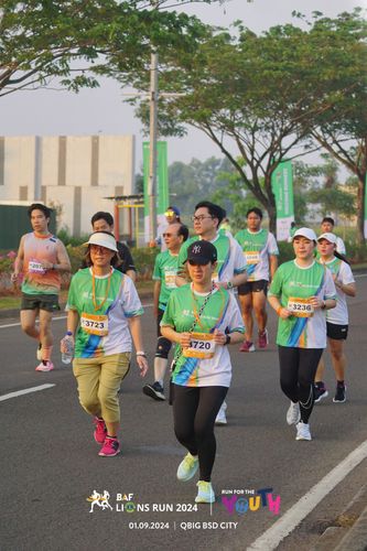 Race photo from BAF LIONS RUN 2024