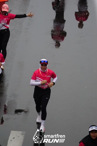 Race photo from Smartfren Run 2024