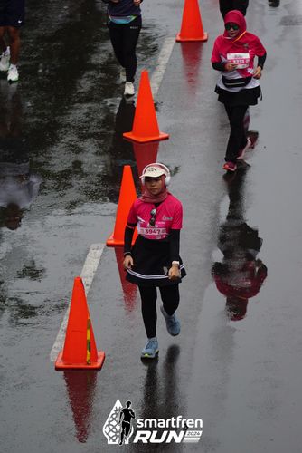 Race photo from Smartfren Run 2024